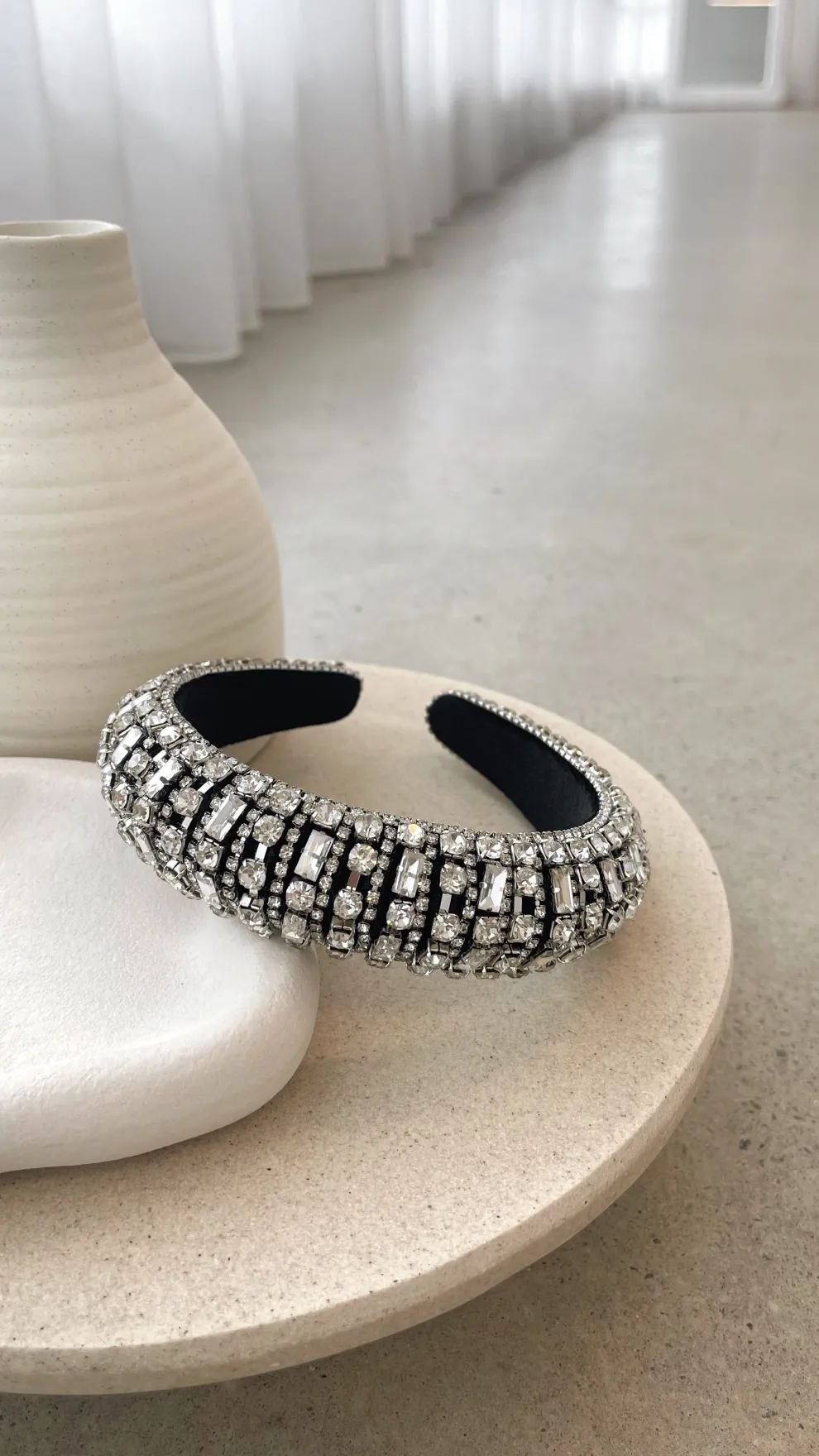 Delacruz Headband - Black/Silver