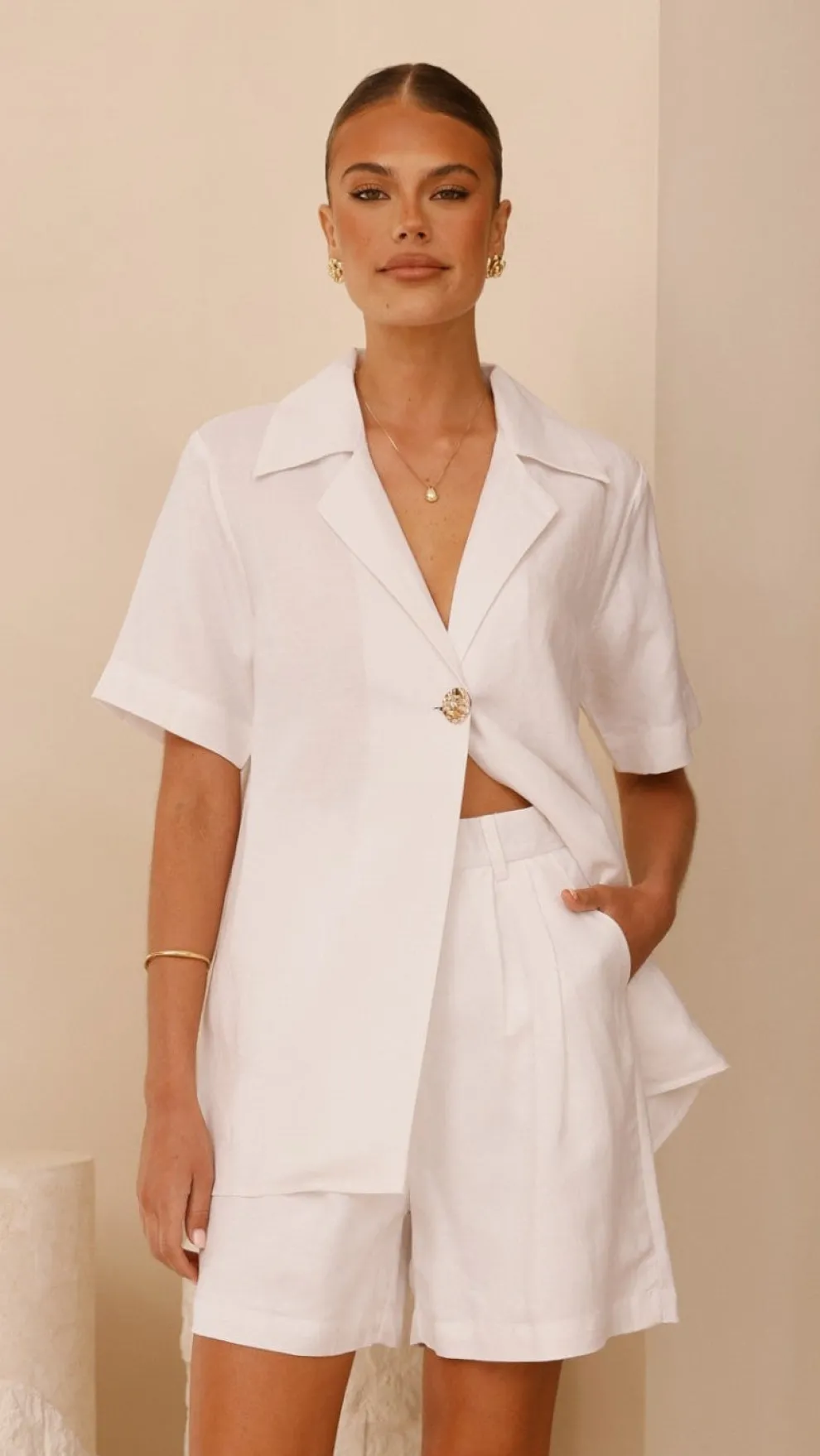 Emmaline Shorts - White