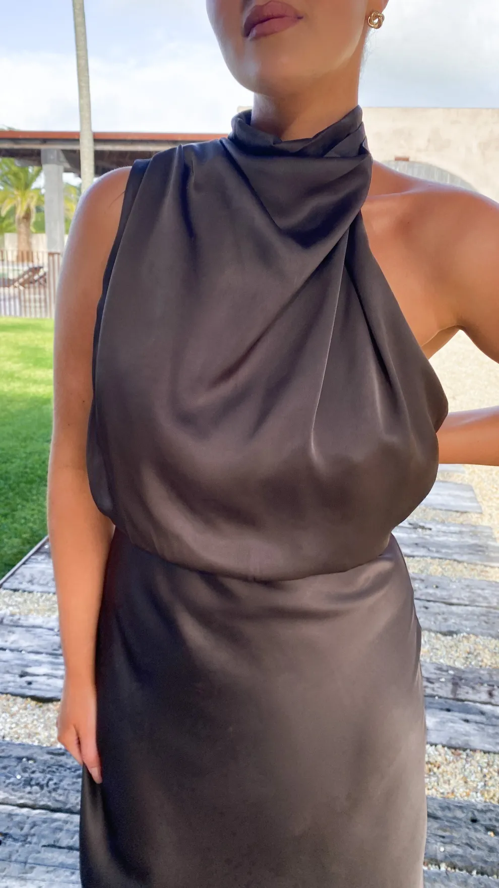 Esther Maxi Dress - Espresso