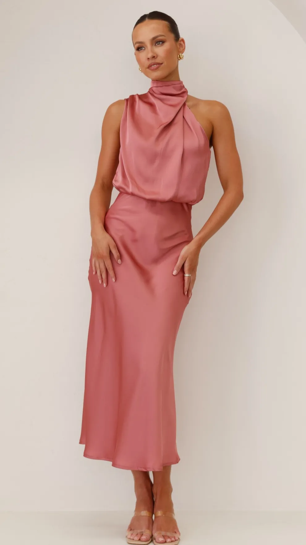 Esther Maxi Dress - Baked Rose