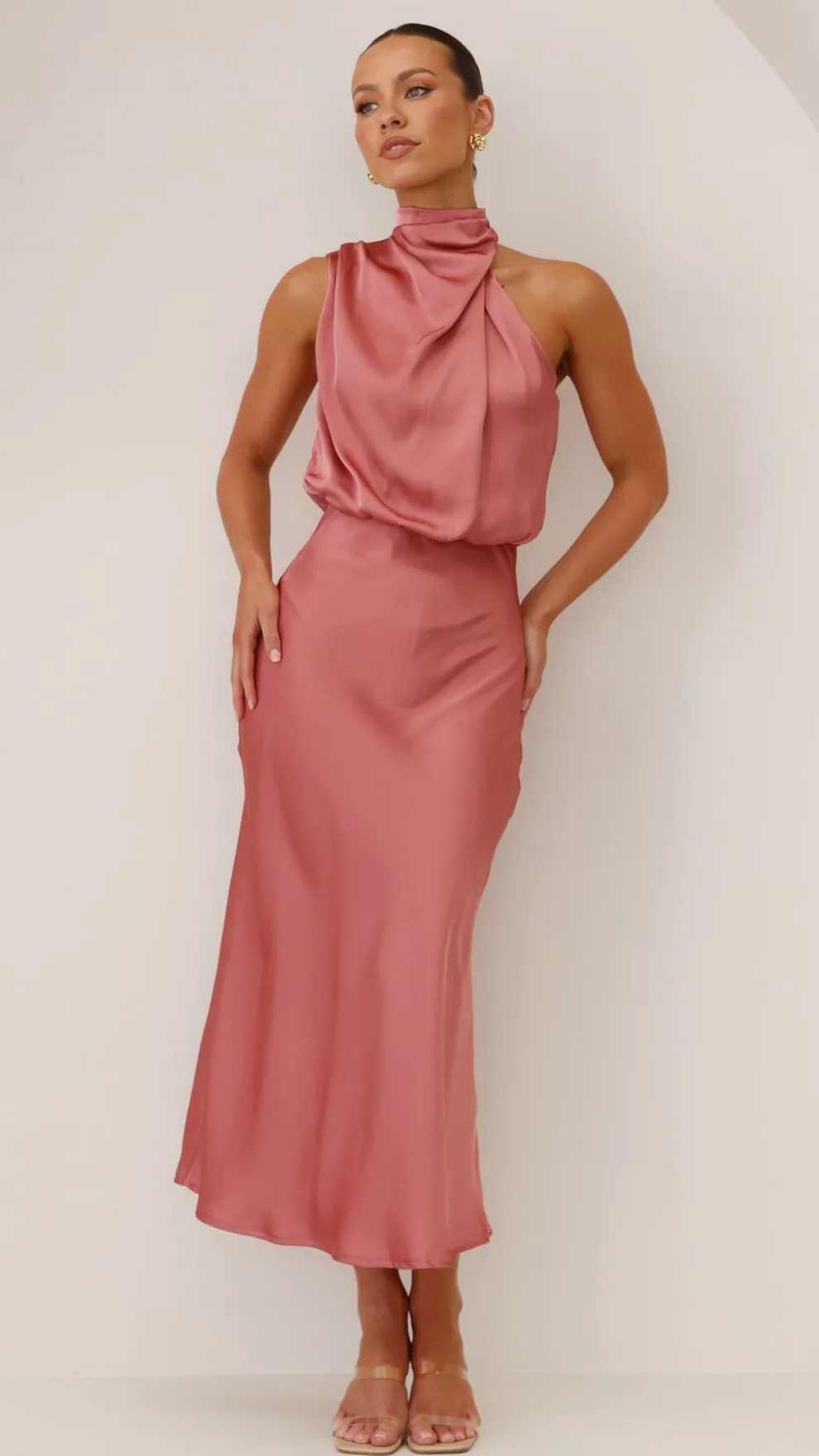 Esther Maxi Dress - Baked Rose
