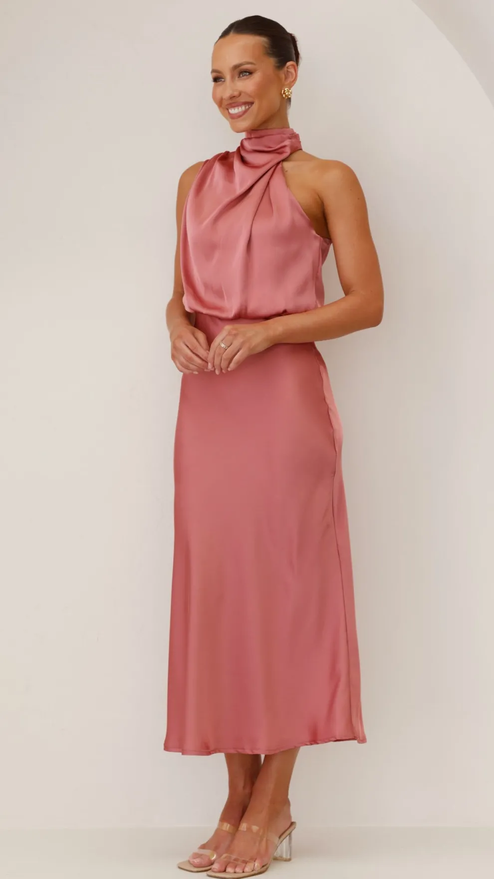 Esther Maxi Dress - Baked Rose