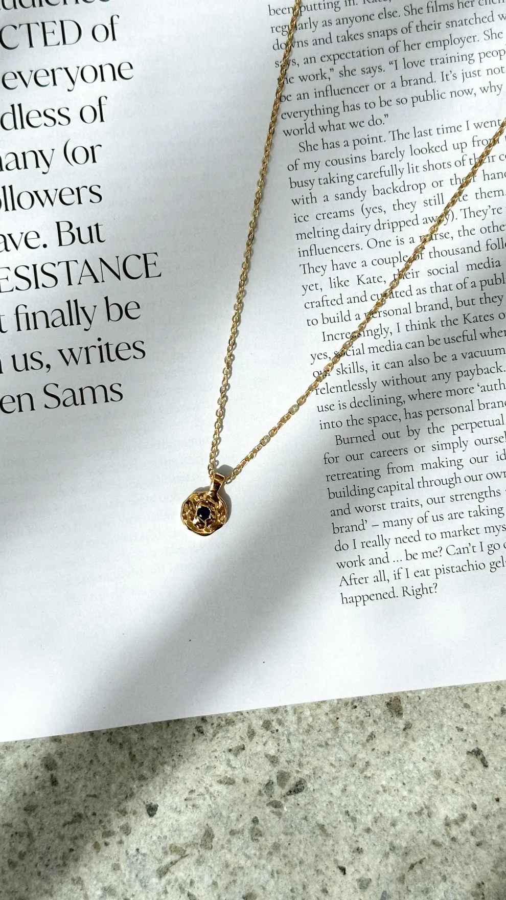 February Birthstone Necklace - Amethyst