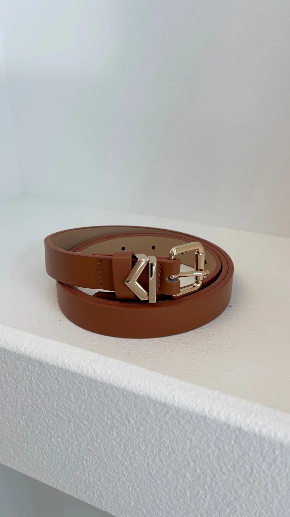 Fleur Belt - Brown