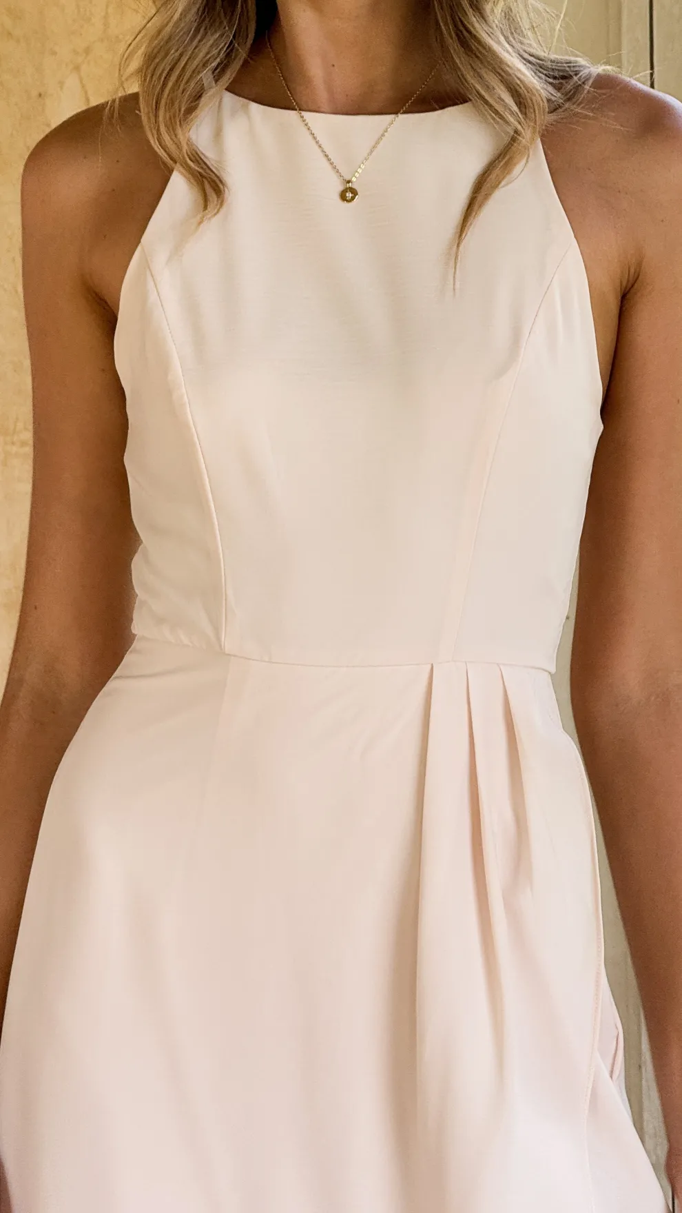 Genevieve Boat Neck Maxi Dress - Ivory