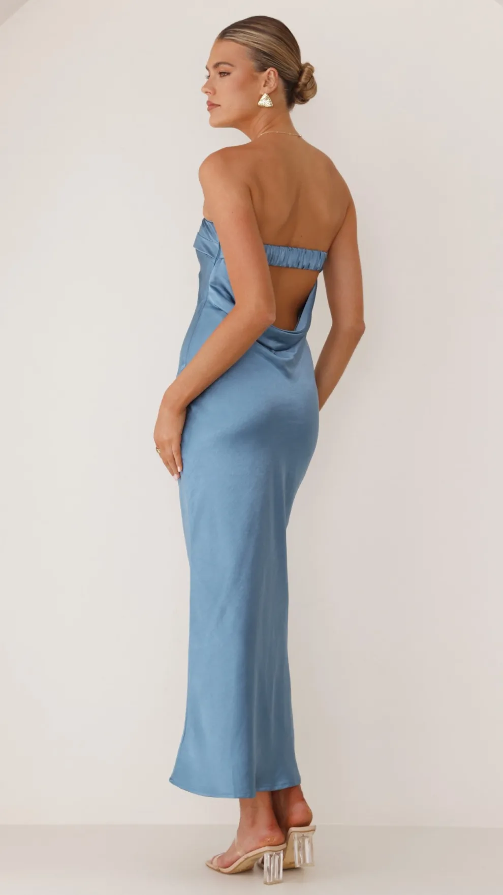 Gisele Maxi Dress - Steel Blue