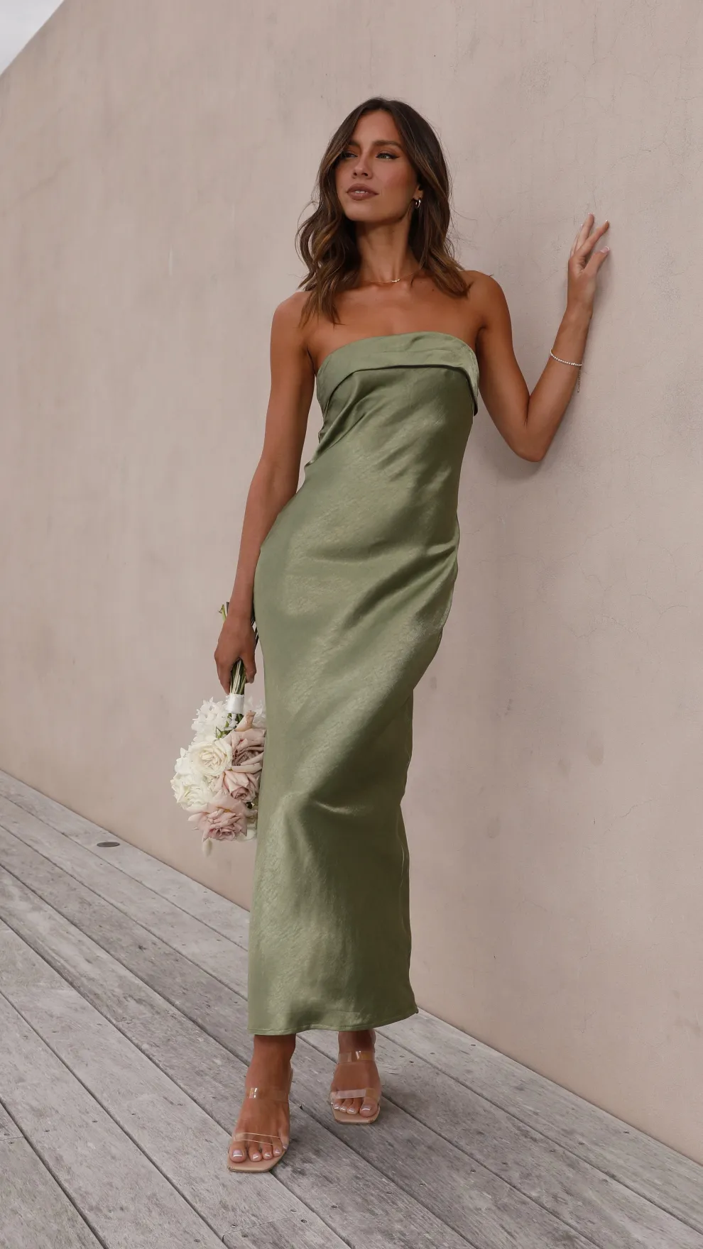 Gisele Maxi Dress - Olive