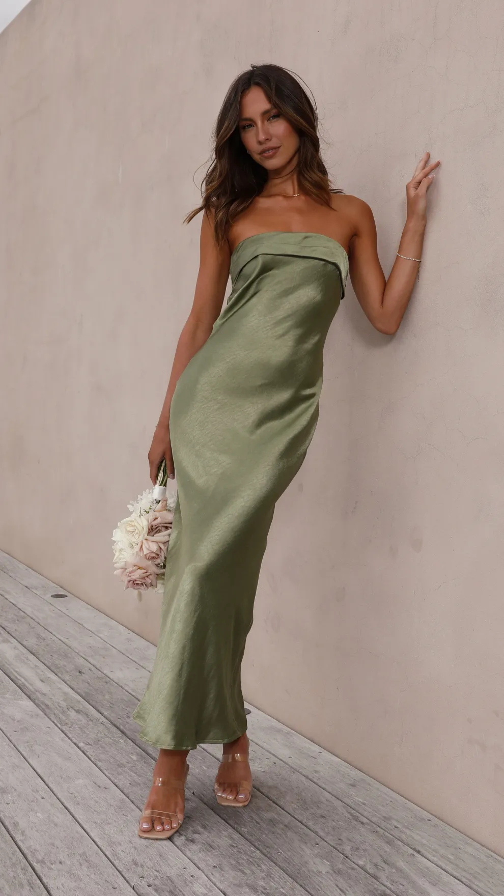 Gisele Maxi Dress - Olive