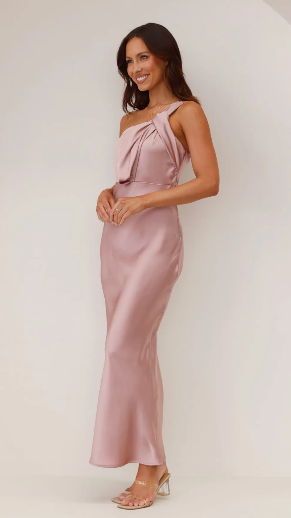 Greta Maxi Dress - Dusty Pink