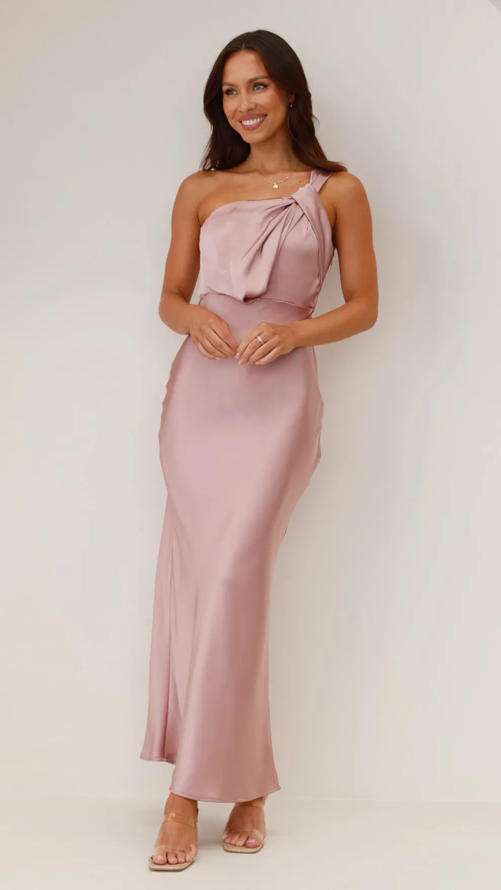 Greta Maxi Dress - Dusty Pink
