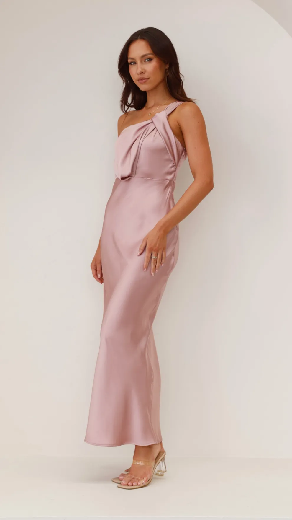 Greta Maxi Dress - Dusty Pink