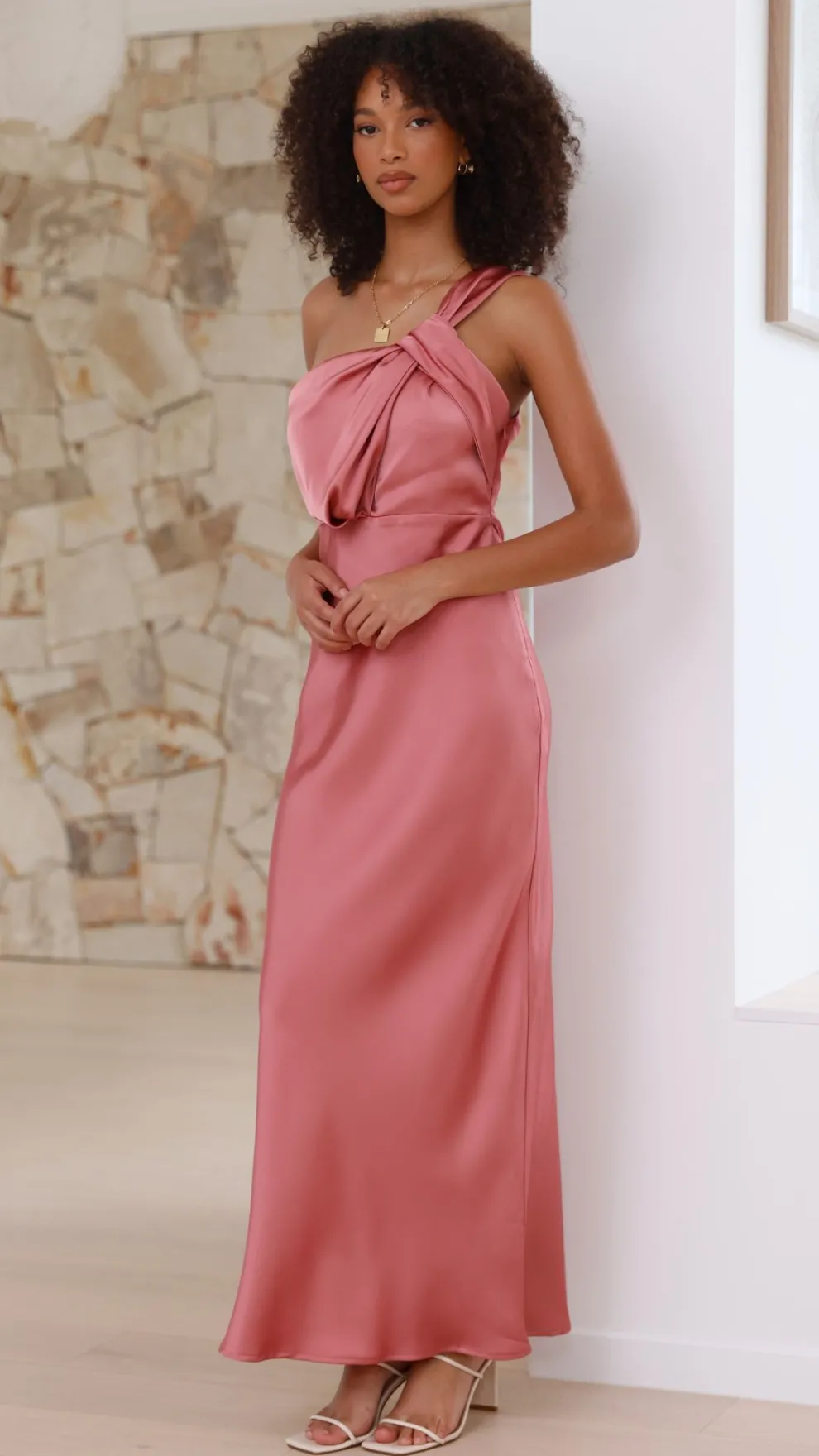 Greta Maxi Dress - Baked Rose