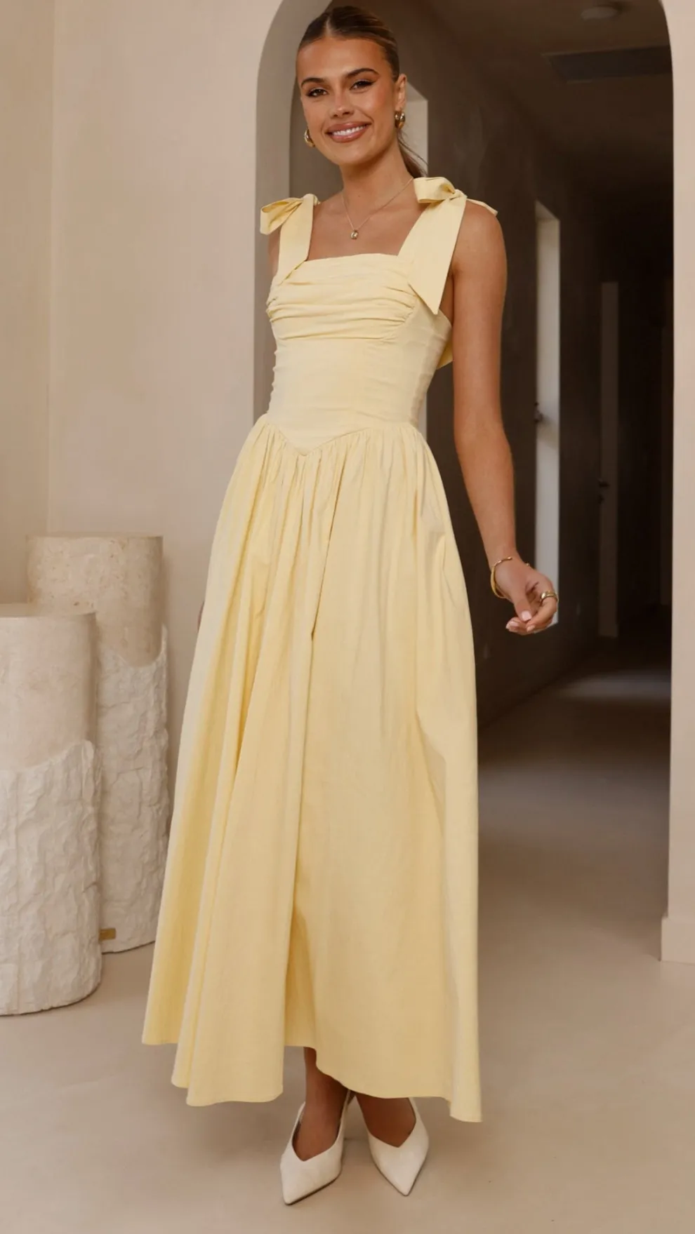 Haisley Maxi Dress - Yellow
