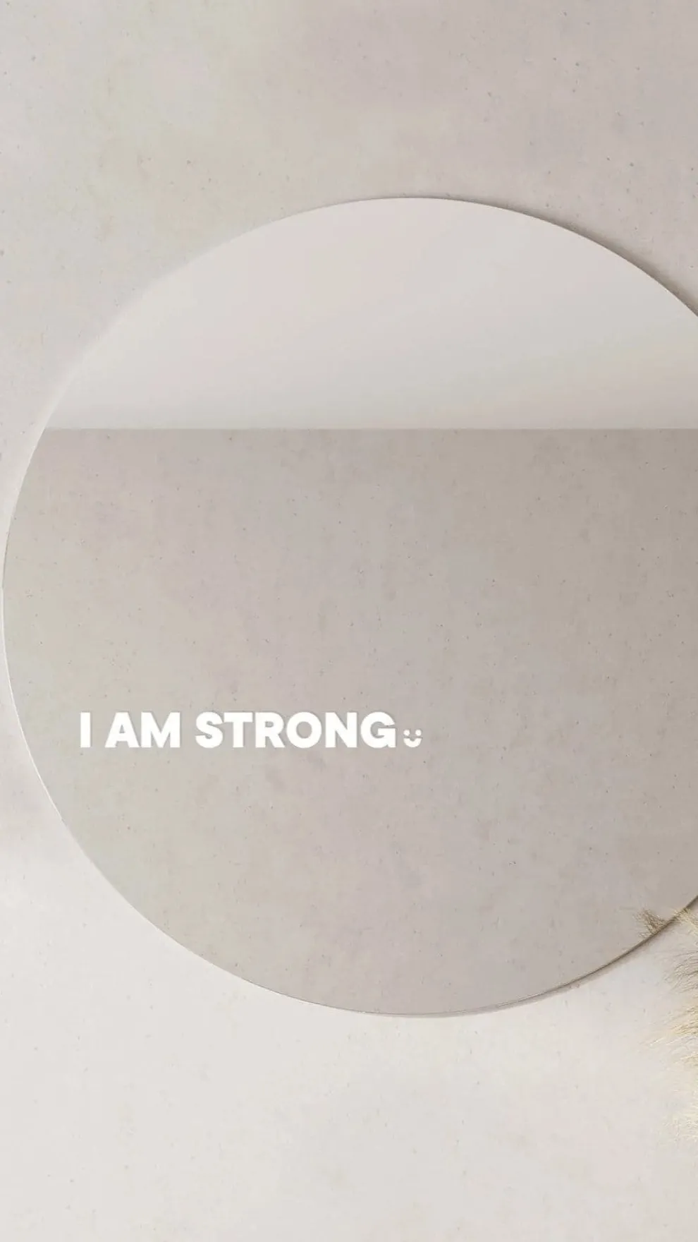 I Am Strong - Affirmation Mirror Sticker