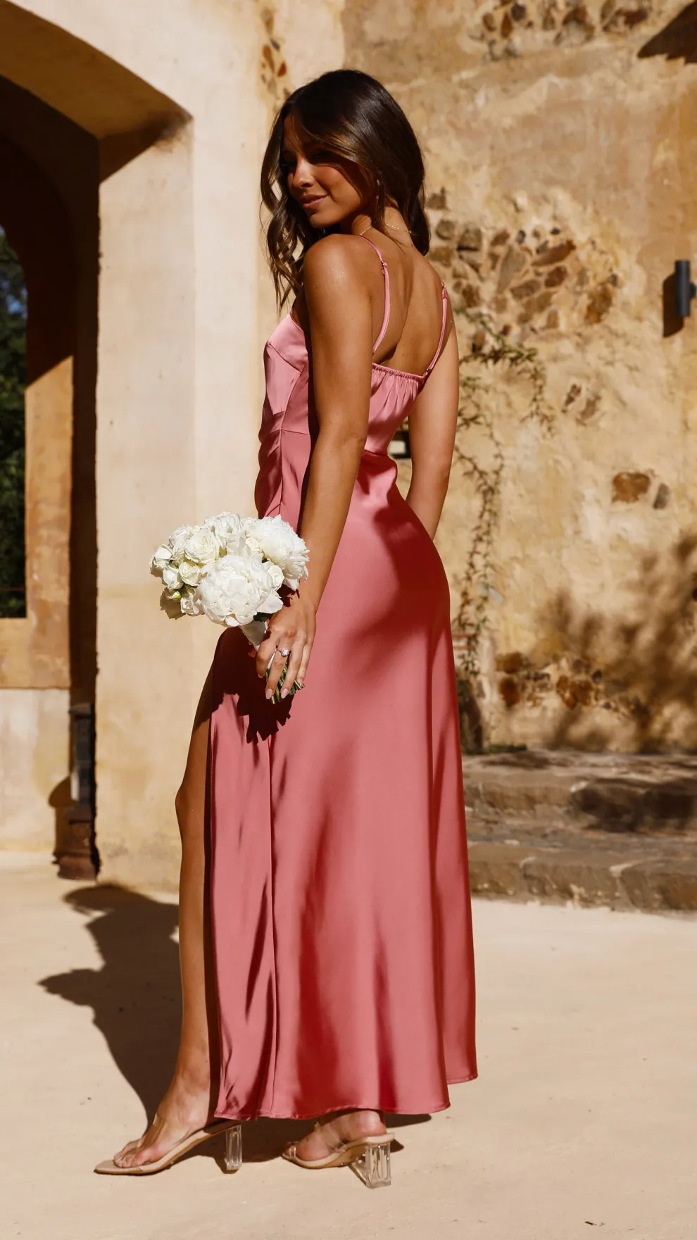 Ilana Maxi Dress - Baked Rose