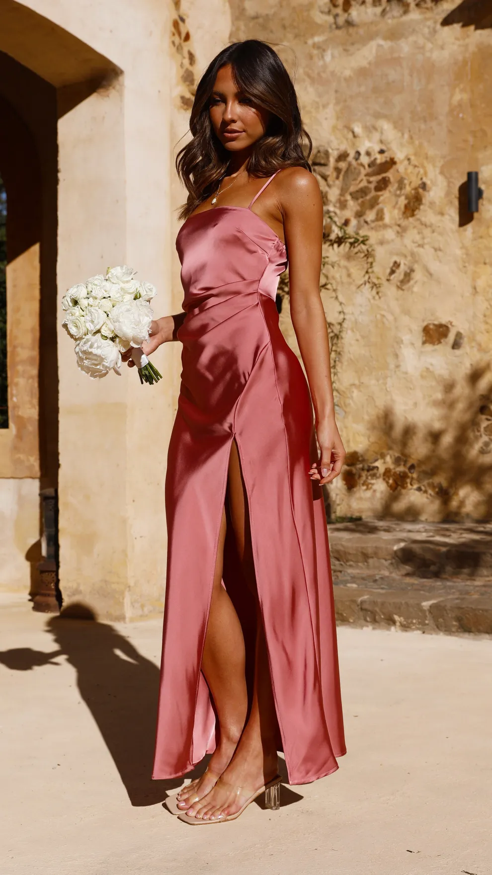 Ilana Maxi Dress - Baked Rose