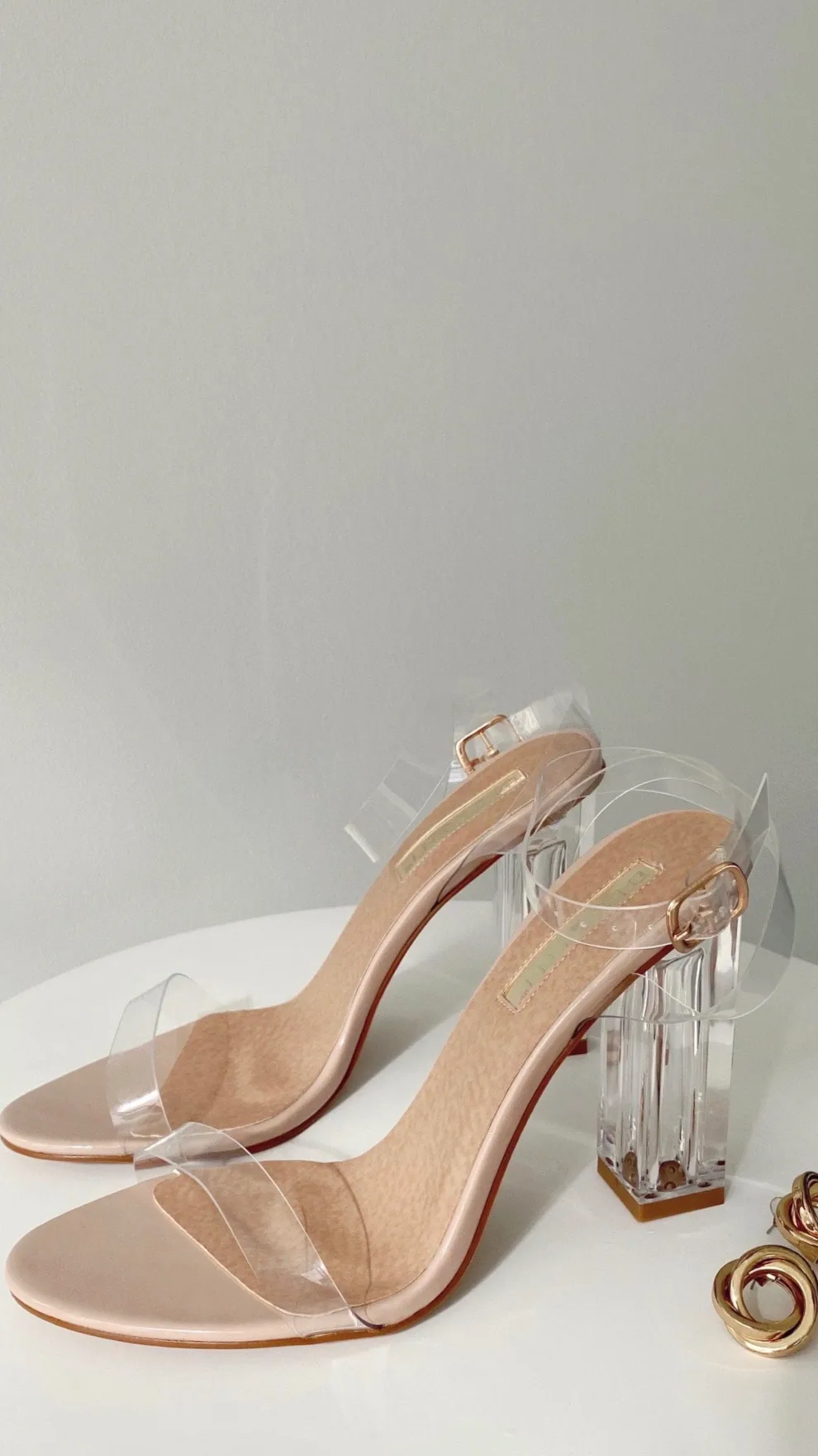 Inca Heels - Nude Patent