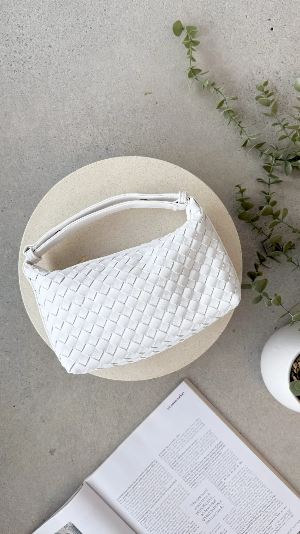Isabelle Handle Bag - White