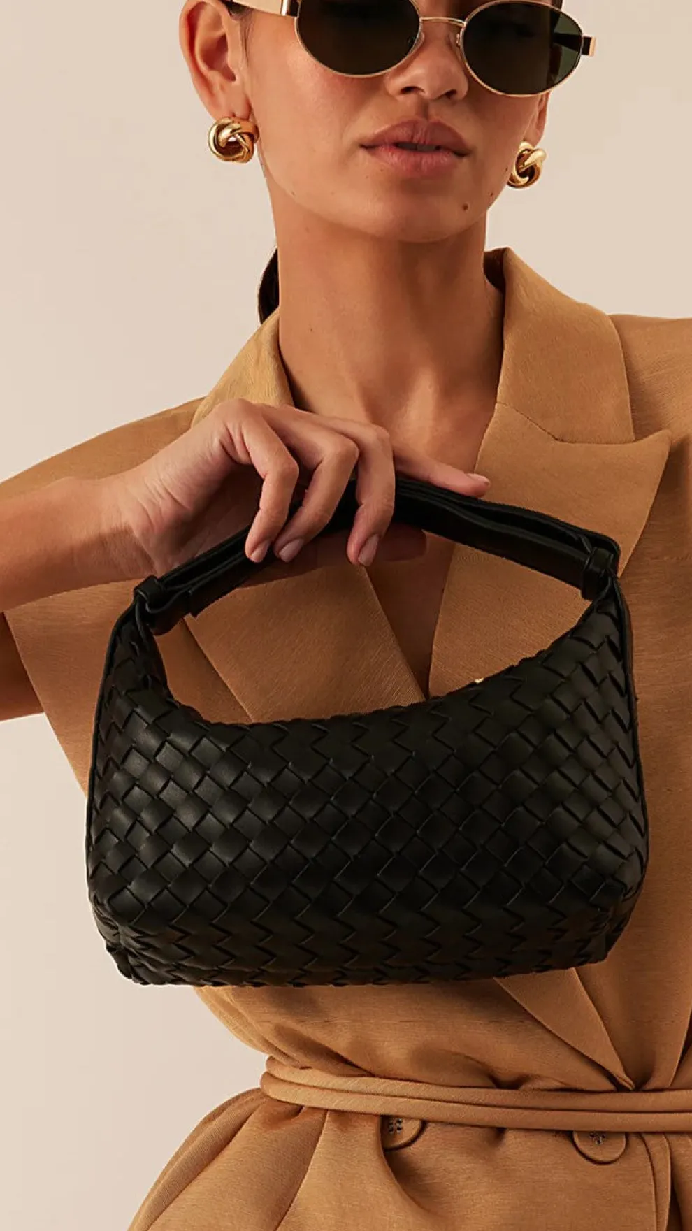 Isabelle Handle Bag - Black