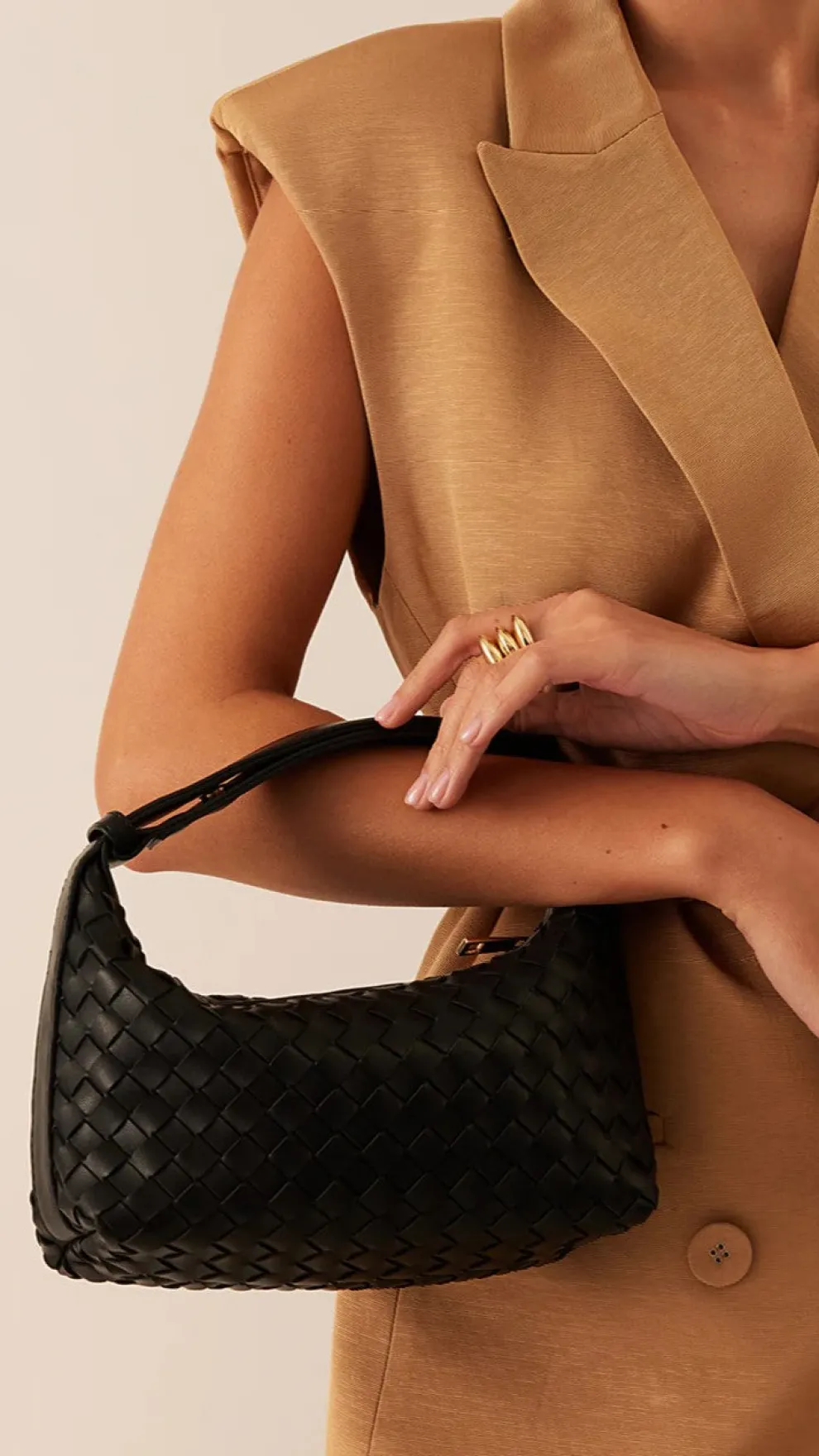 Isabelle Handle Bag - Black