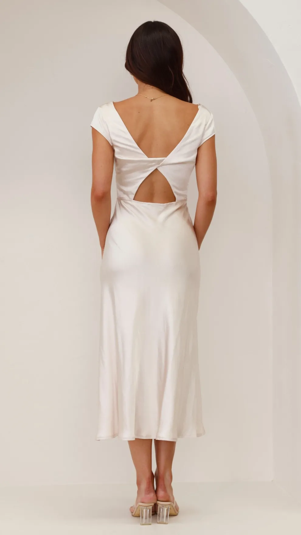 Ivana Midi Dress - Champagne