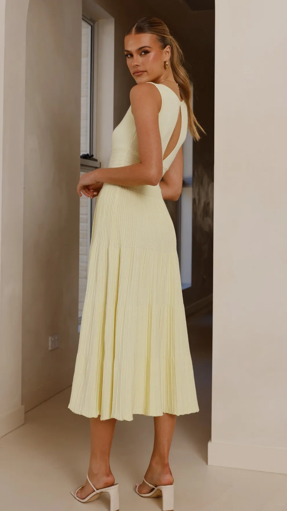 Jayde Knit Dress - Yellow