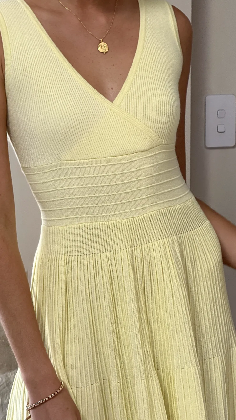 Jayde Knit Dress - Yellow