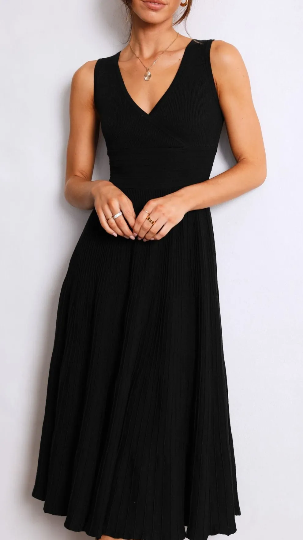 Jayde Knit Dress - Black