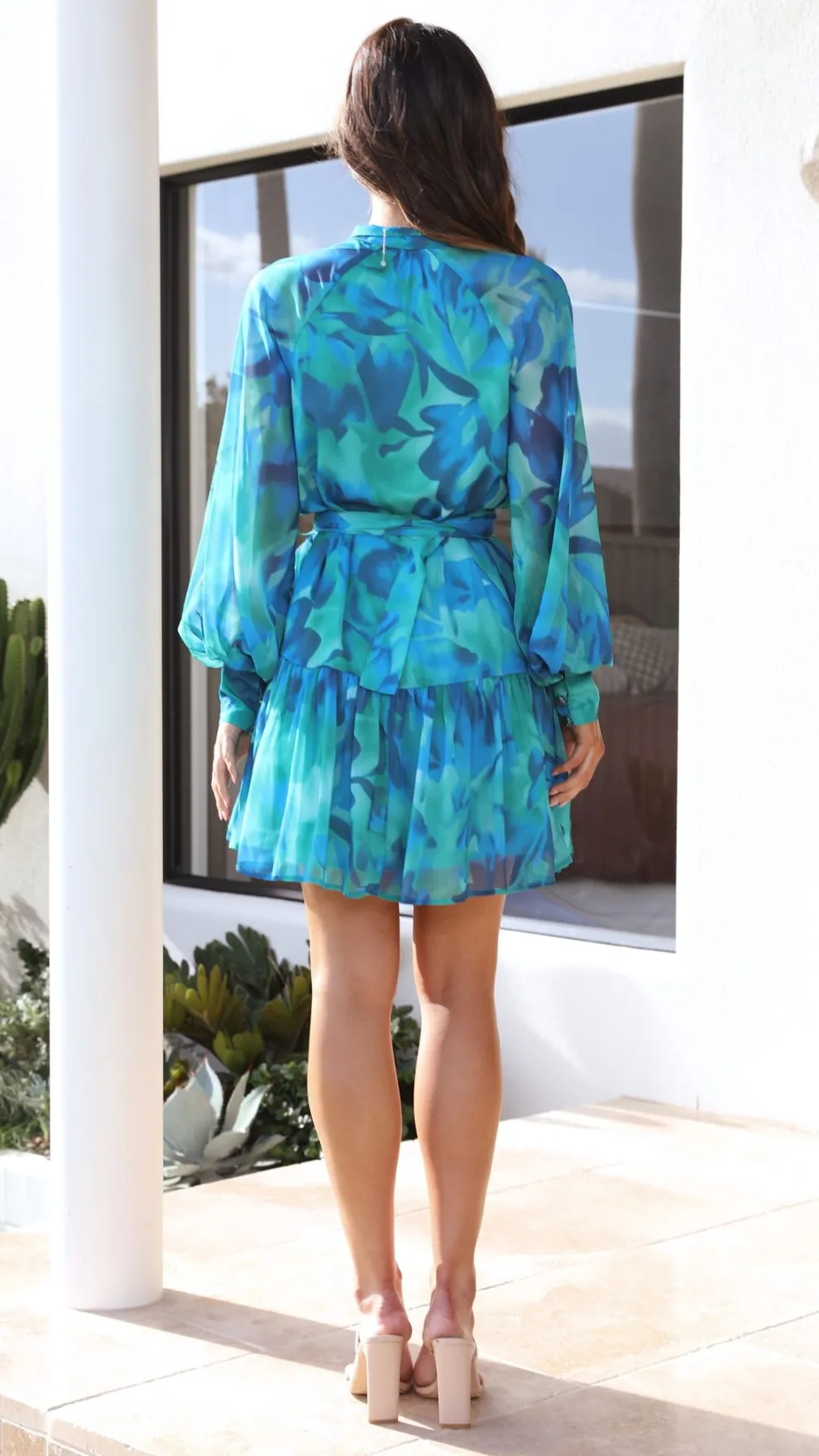 Jazmyn Mini Dress - Blue Multi