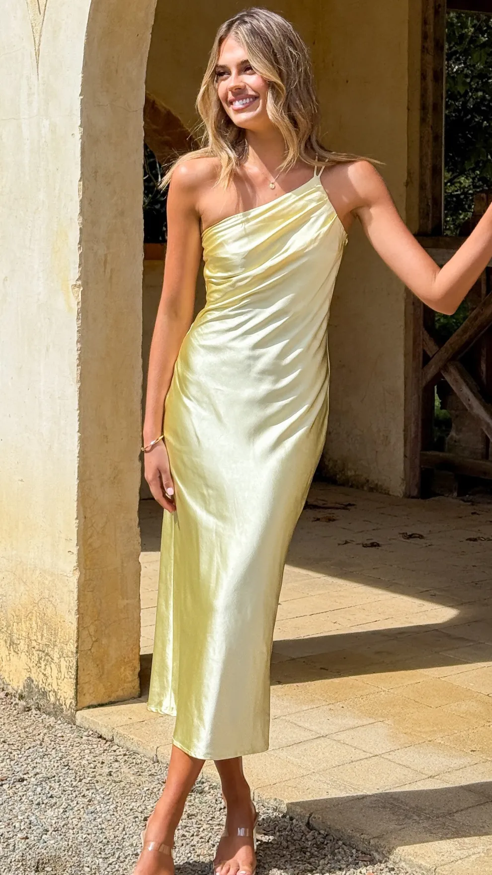 Josephina Midi Dress - Yellow