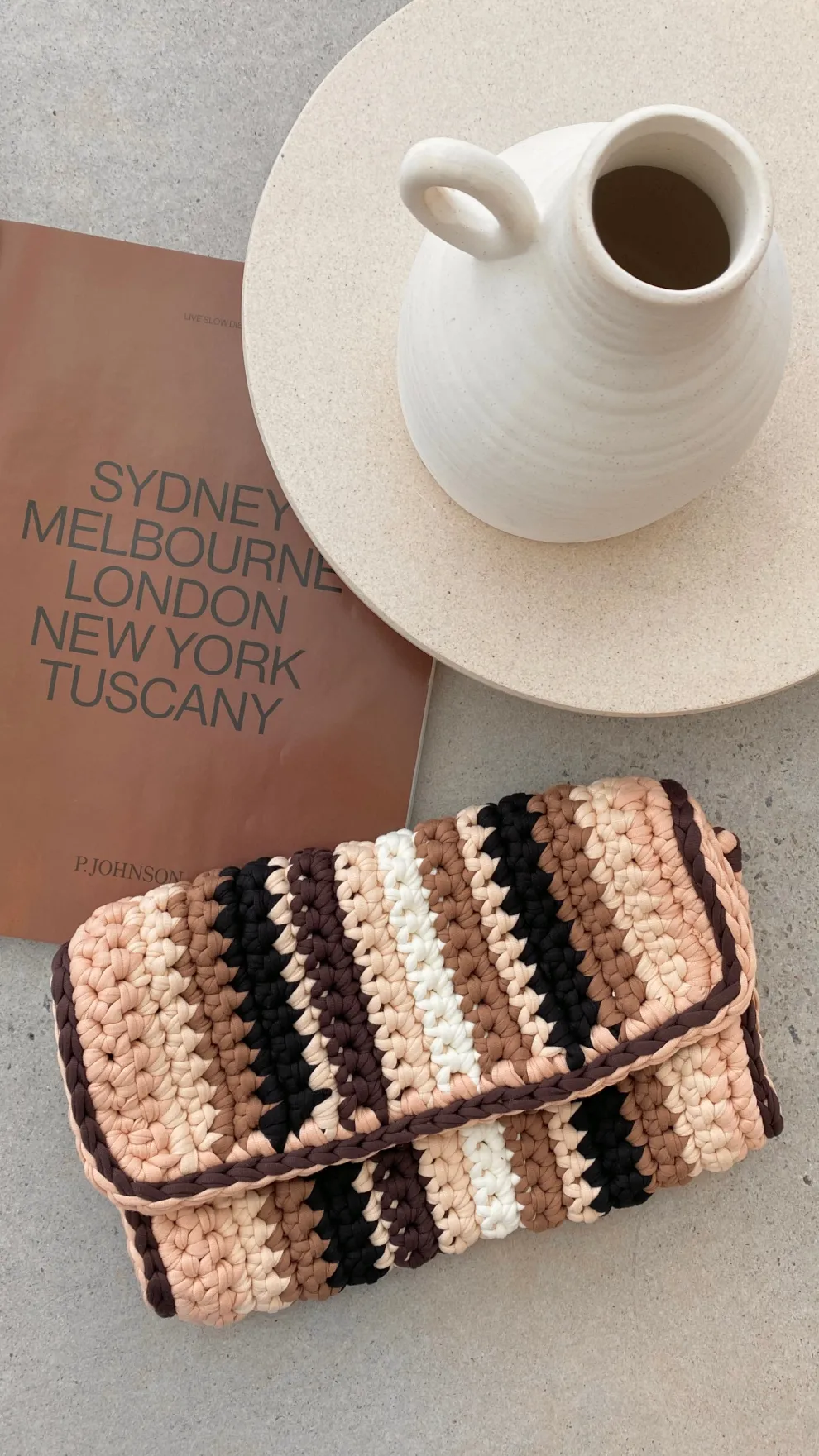 Katarina Fabric Plaited Clutch Bag - Multi