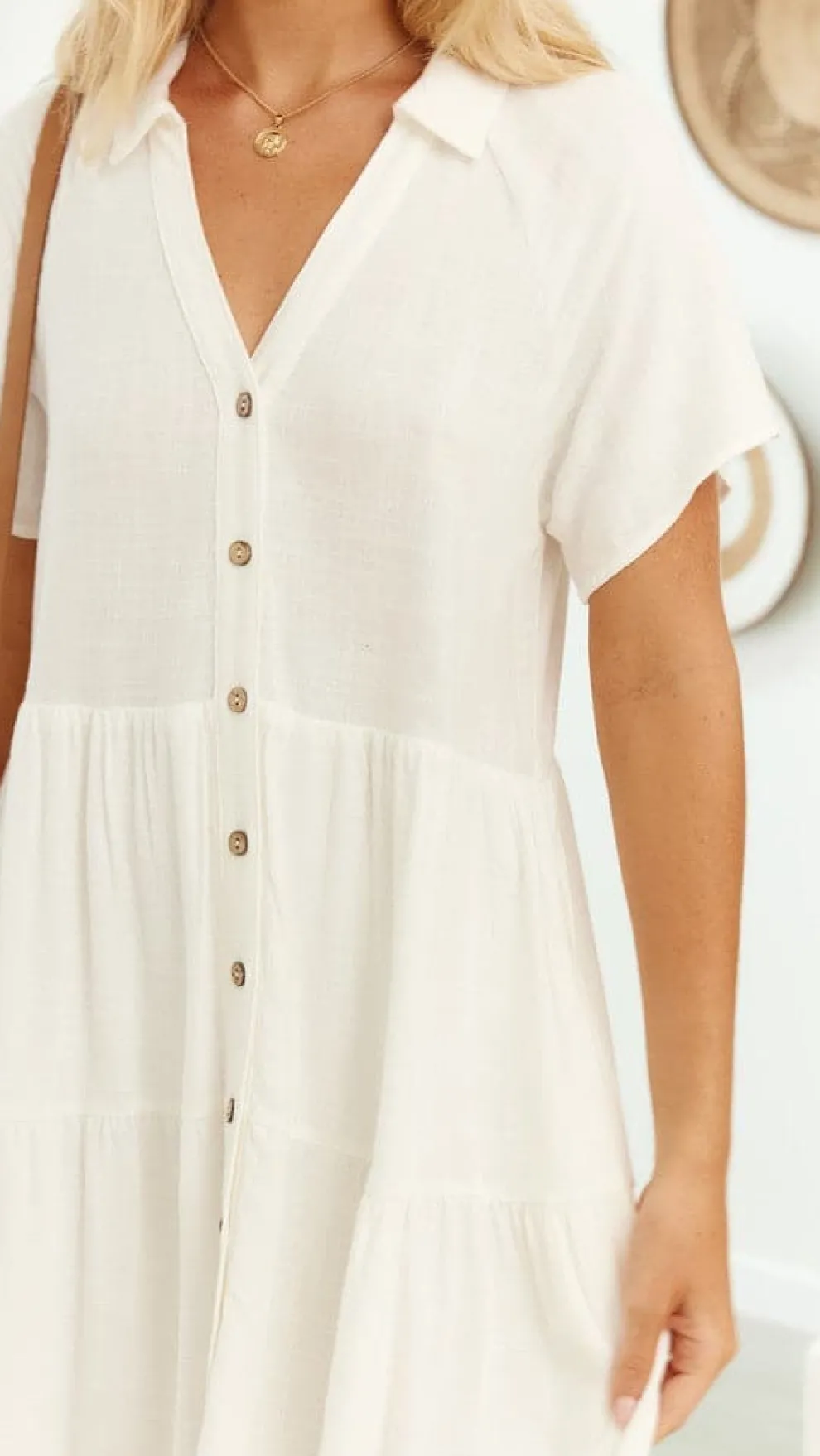 Kimberly Midi Dress - White