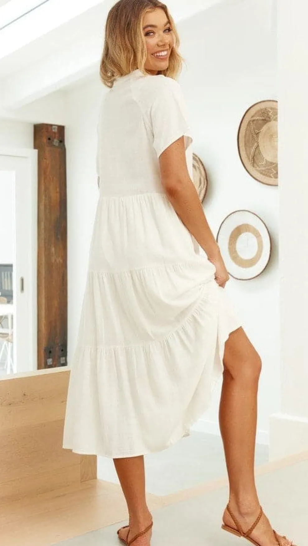 Kimberly Midi Dress - White