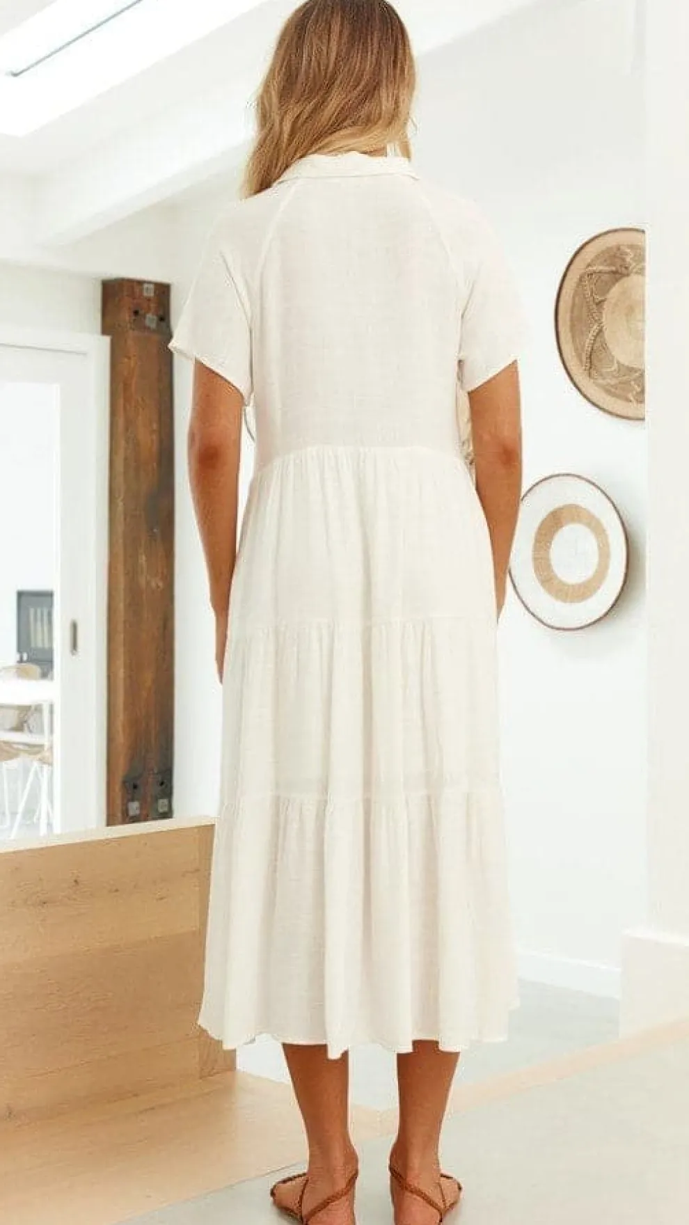 Kimberly Midi Dress - White