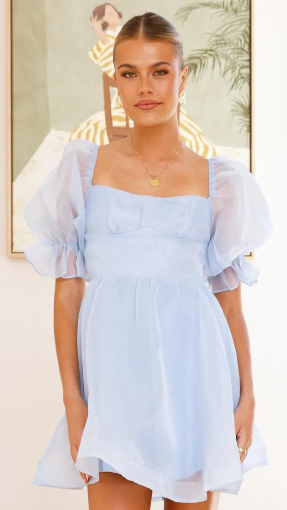 Lakeithia Mini Dress - Blue