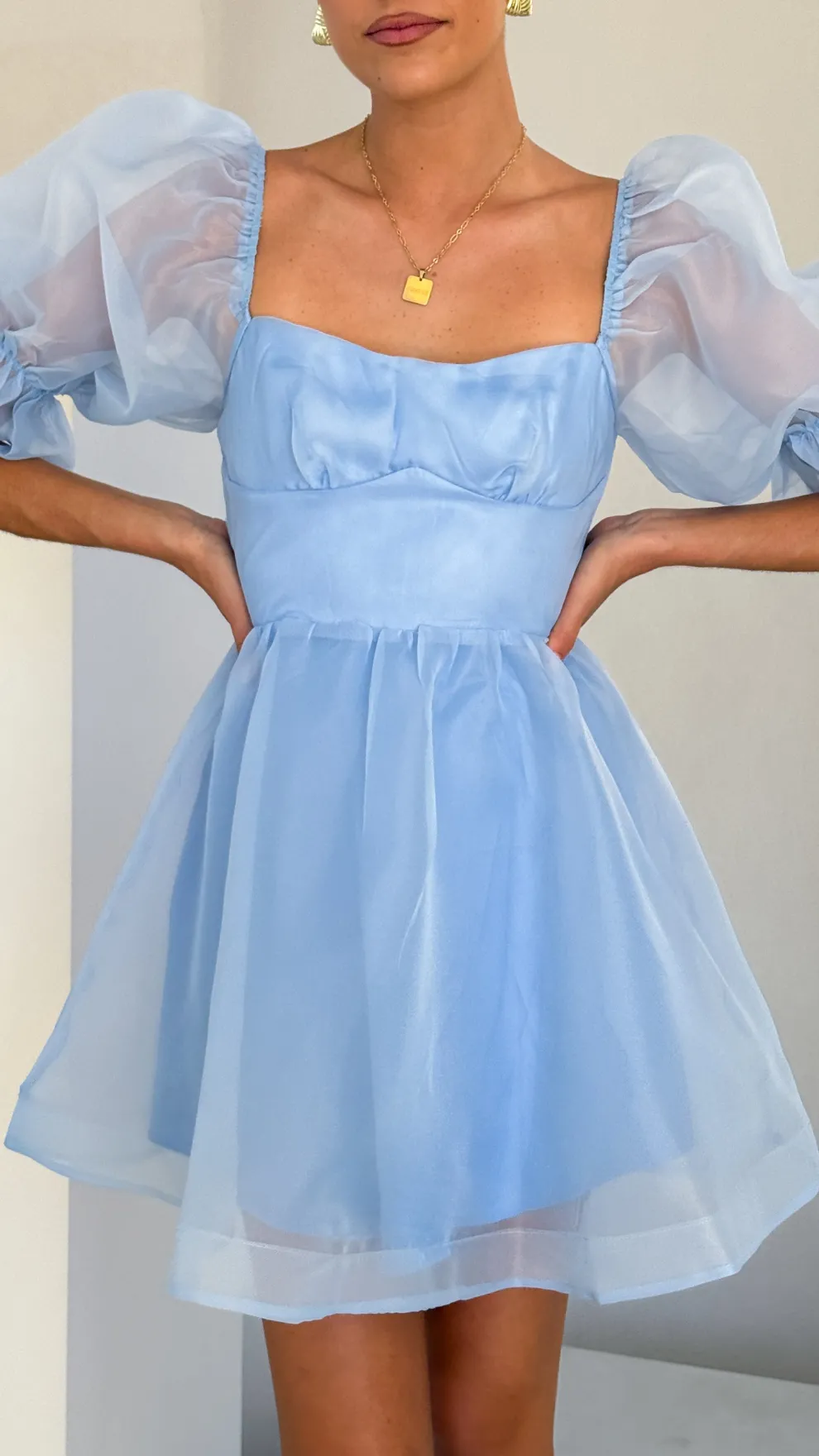 Lakeithia Mini Dress - Blue