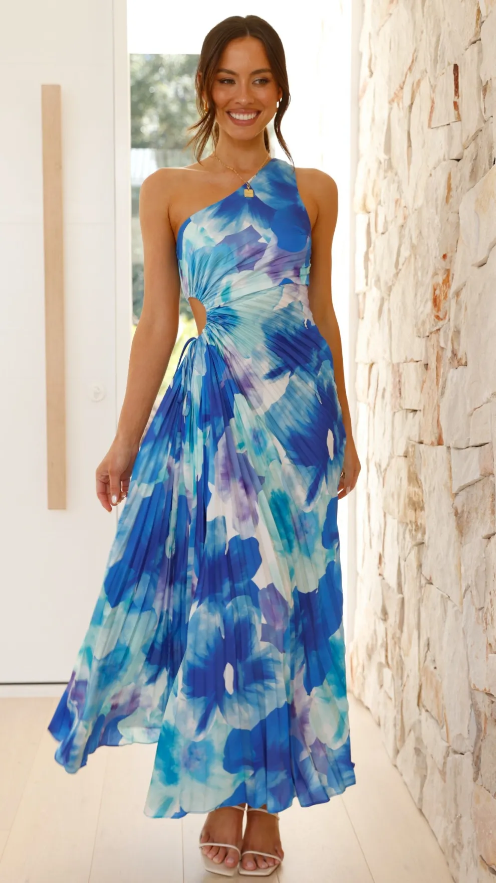 Laken Maxi Dress - Blue Floral