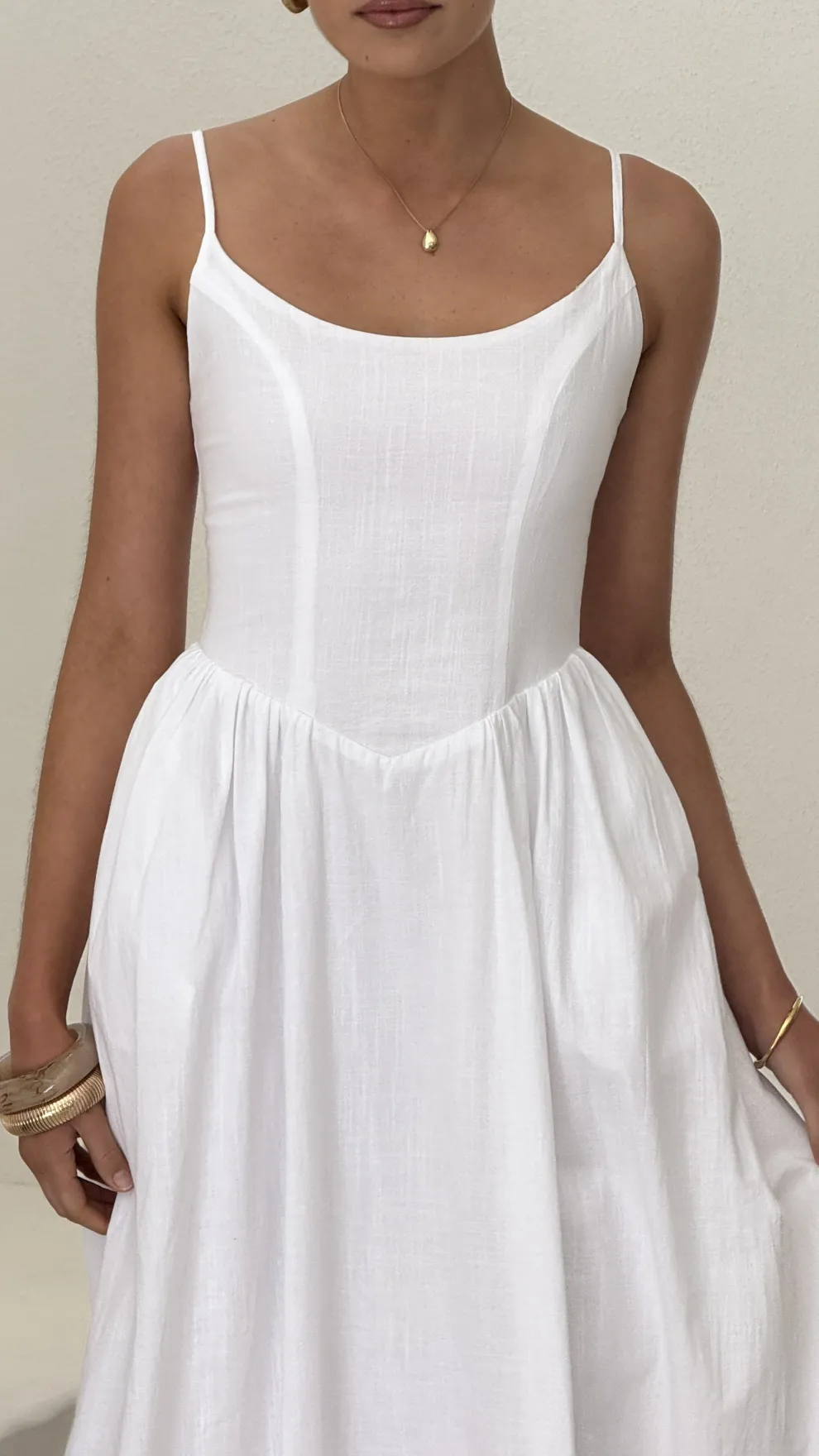 Laurelia Maxi Dress - White