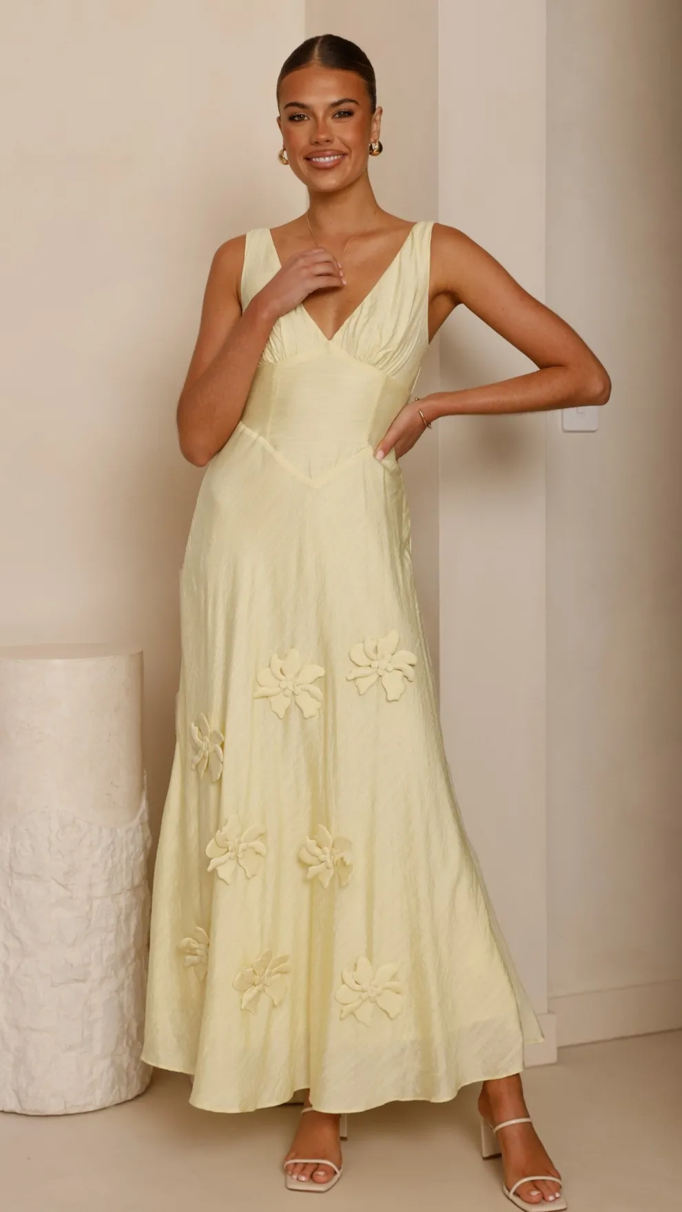 Lavara Maxi Dress - Yellow