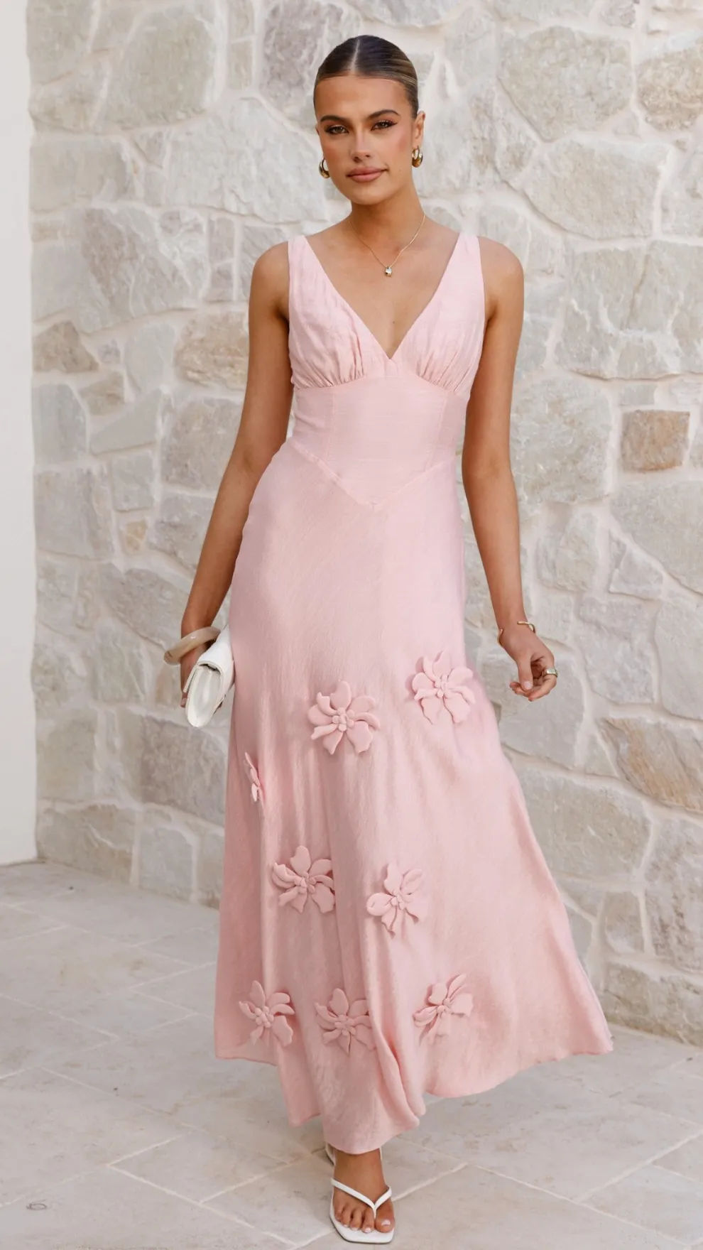 Lavara Maxi Dress - Pink