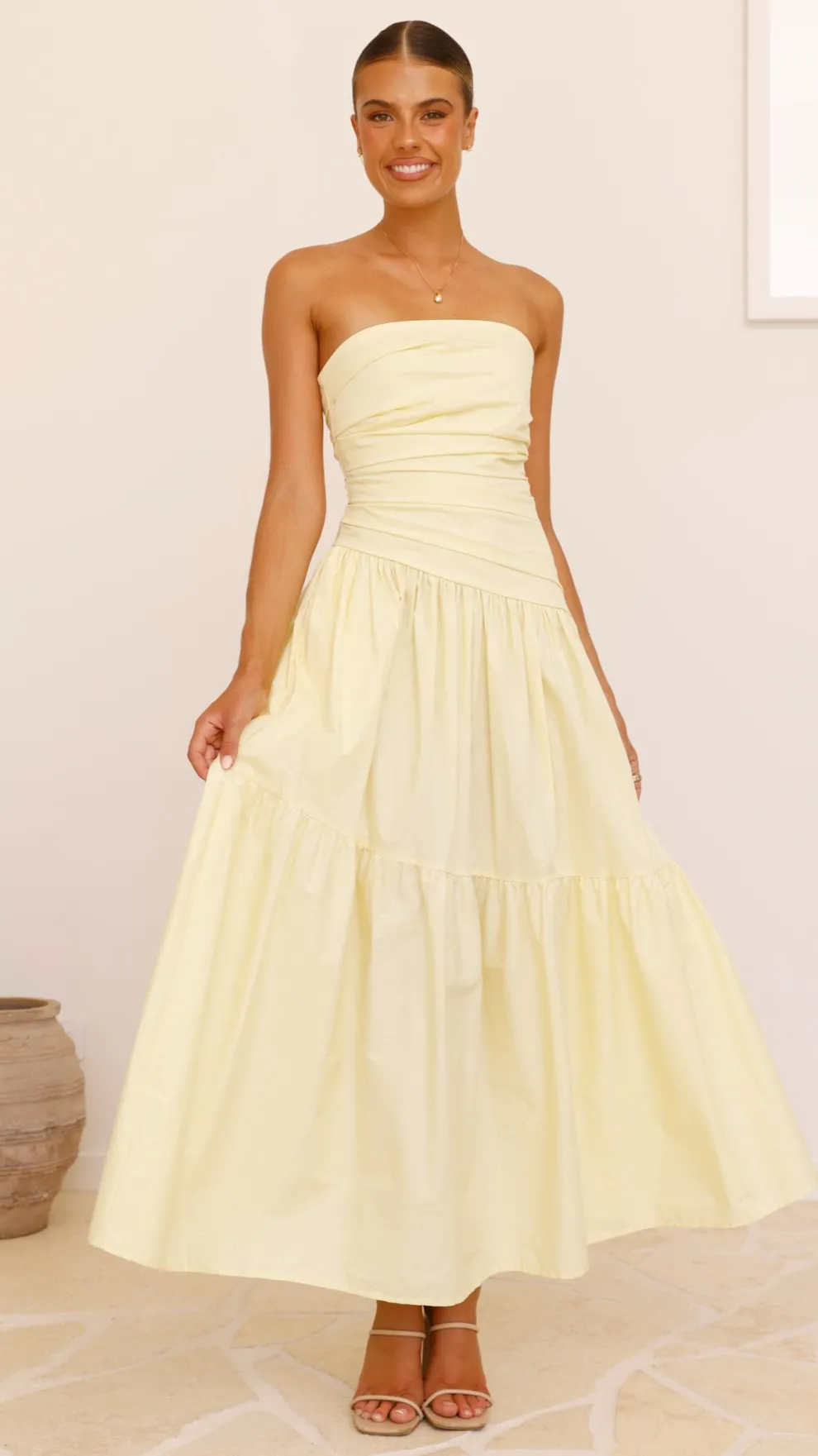 Lola Maxi Dress - Yellow