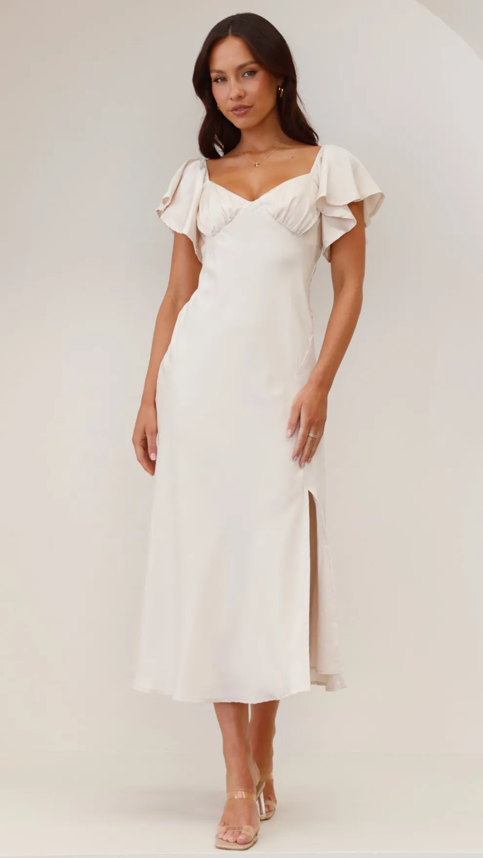 Louisa Midi Dress - Ivory