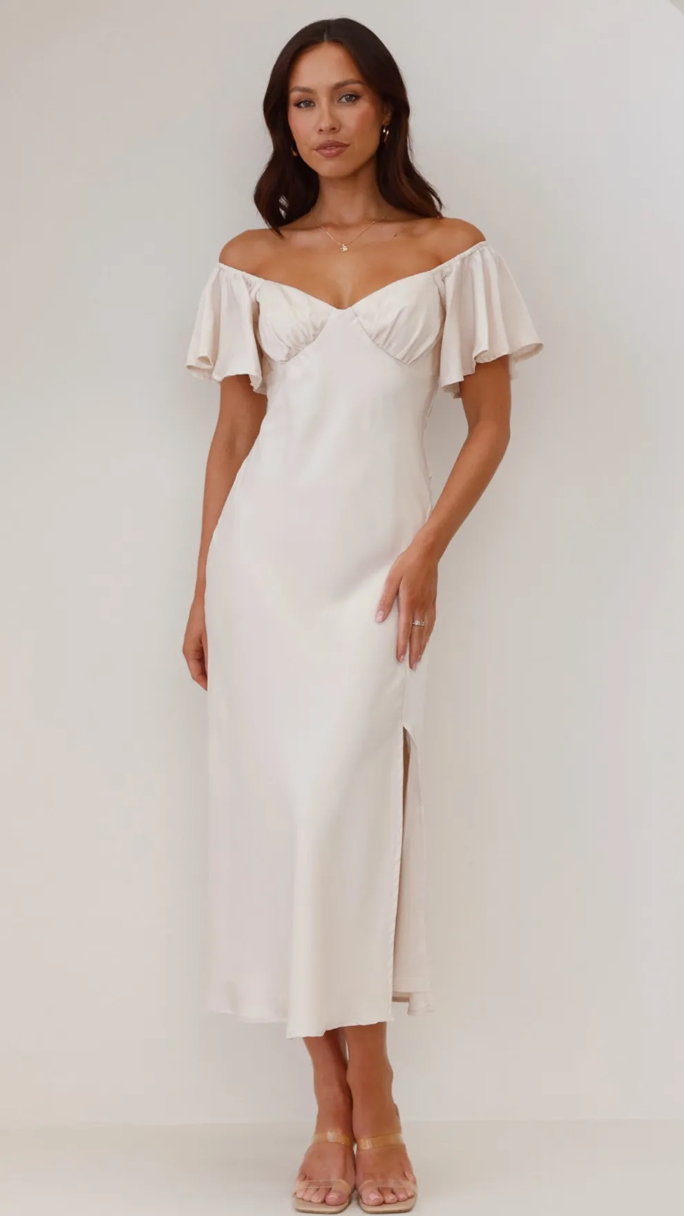 Louisa Midi Dress - Ivory