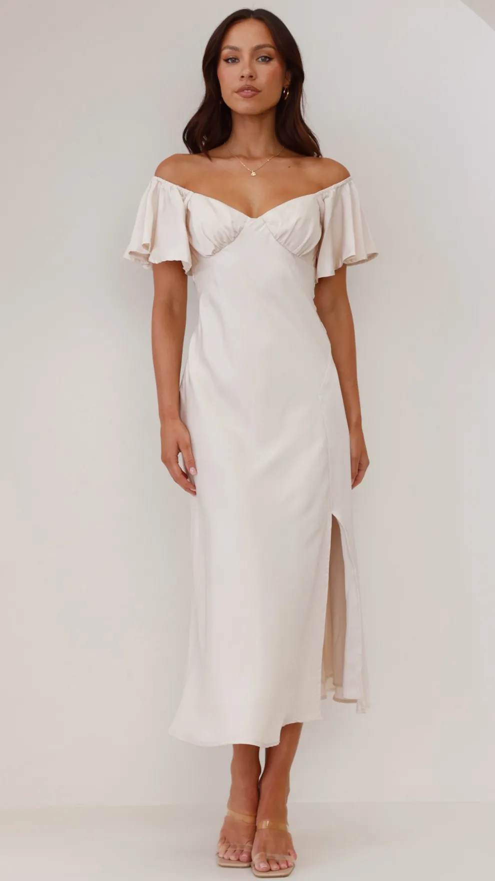 Louisa Midi Dress - Ivory