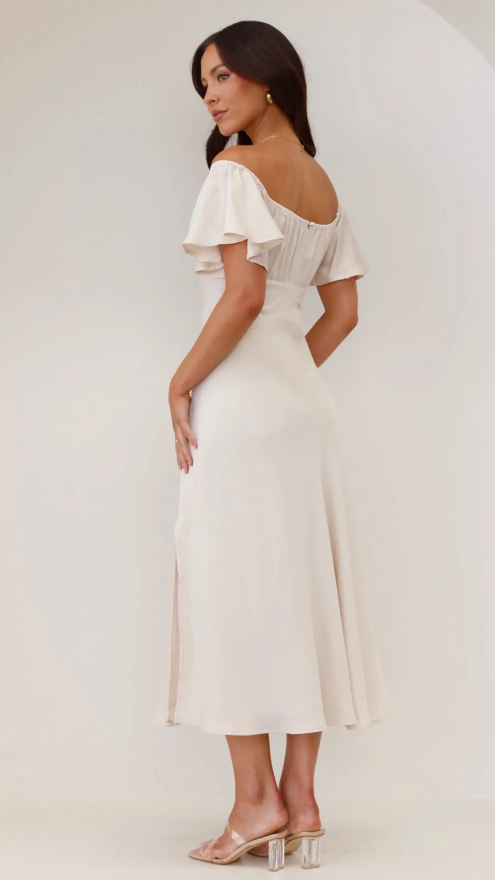 Louisa Midi Dress - Ivory