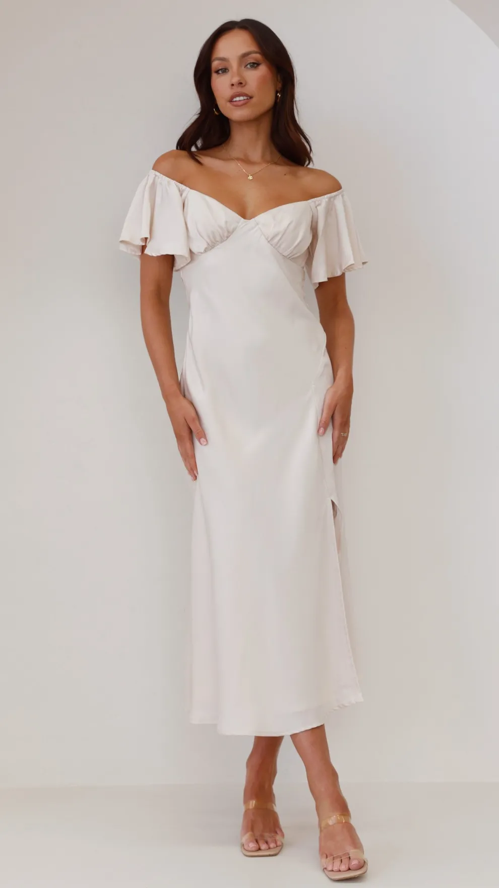 Louisa Midi Dress - Ivory