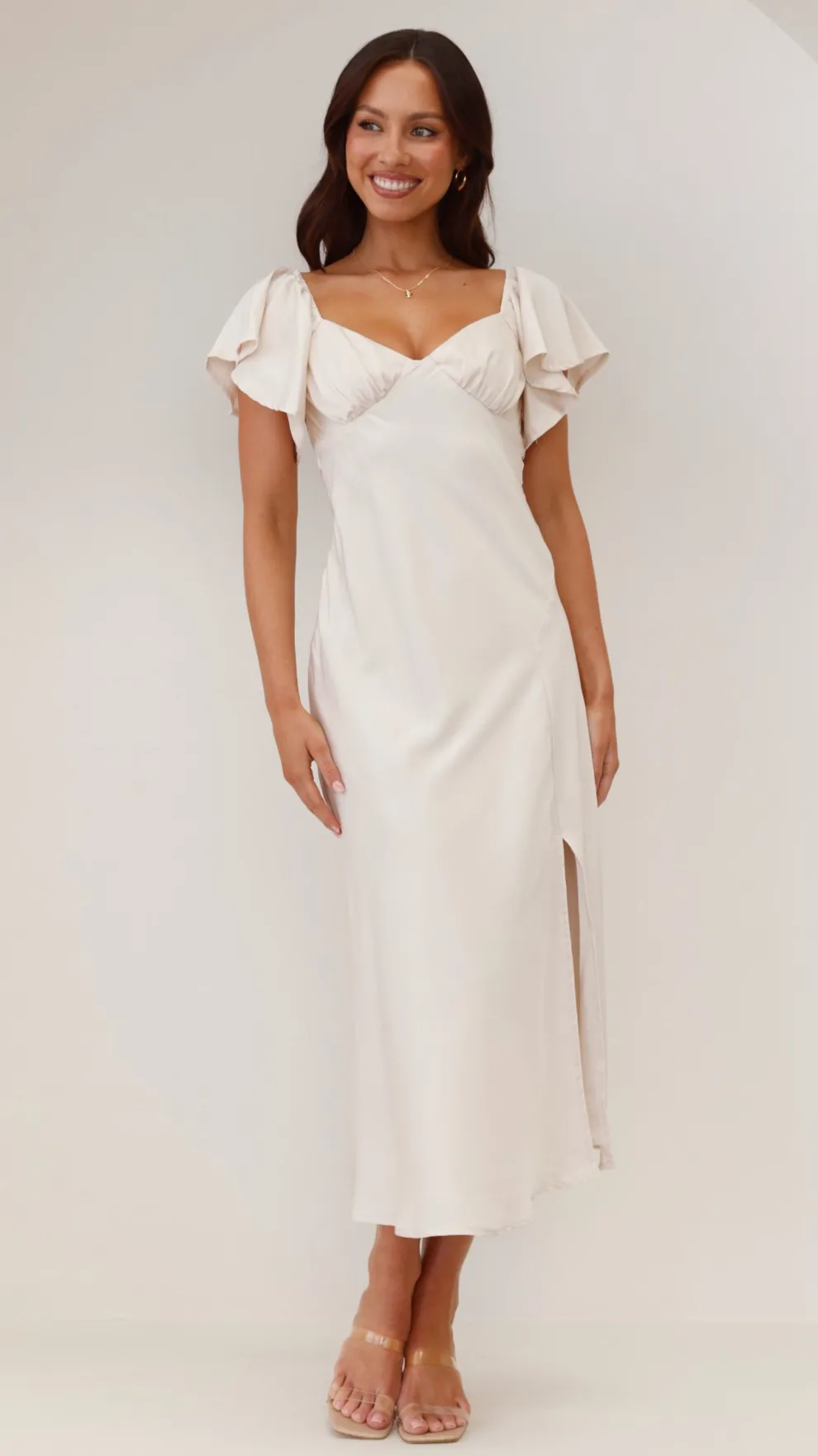 Louisa Midi Dress - Ivory