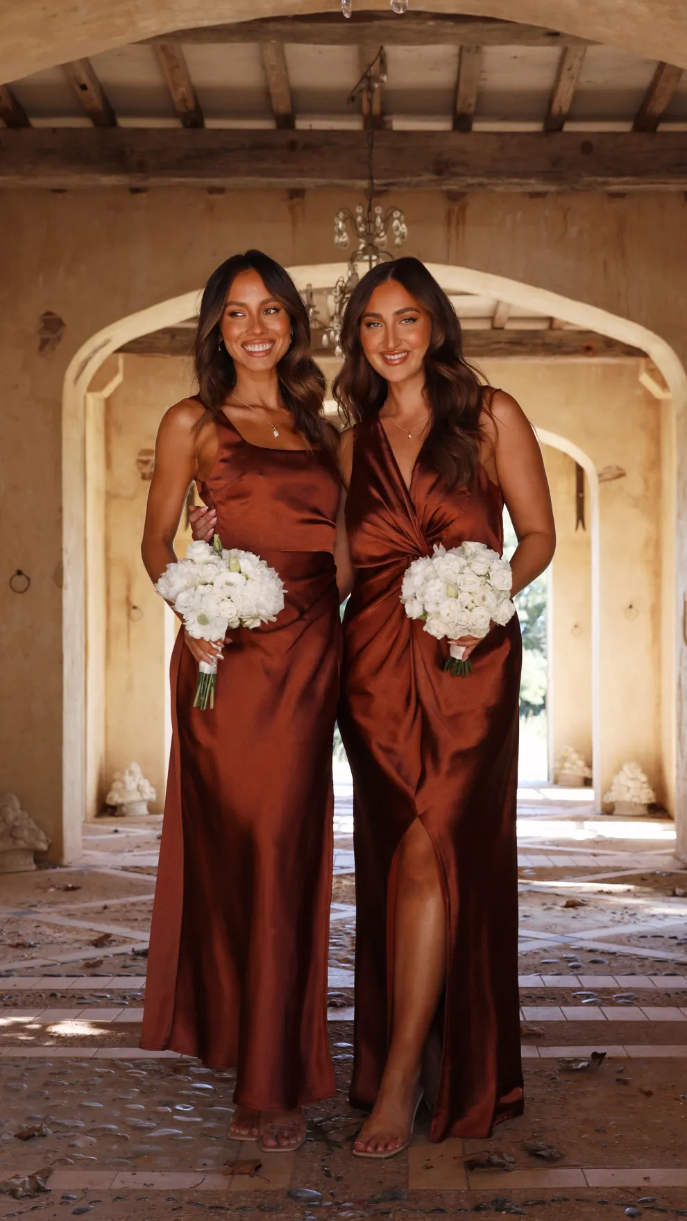 Lucia Maxi Dress - Rust