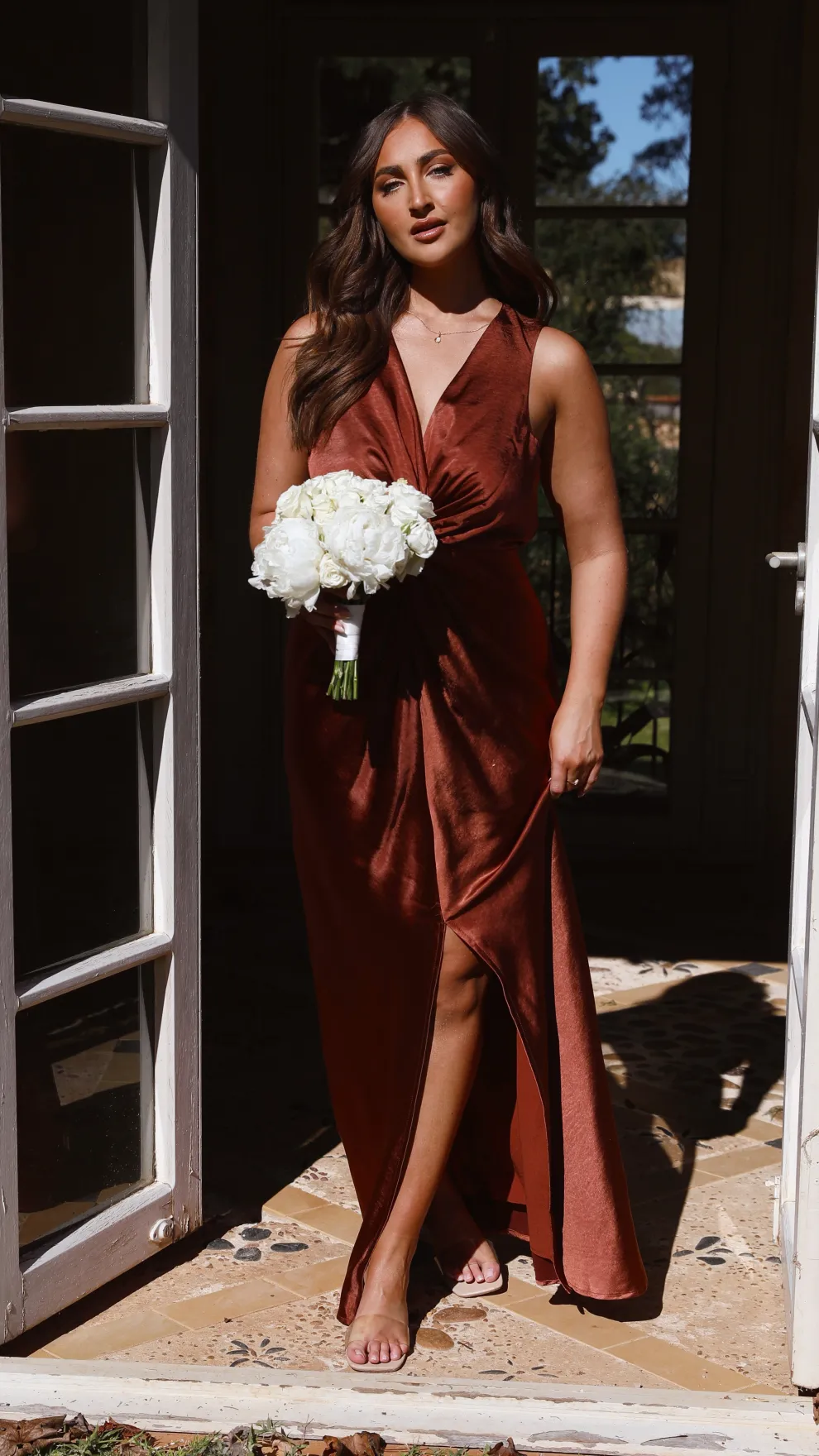 Lucia Maxi Dress - Rust