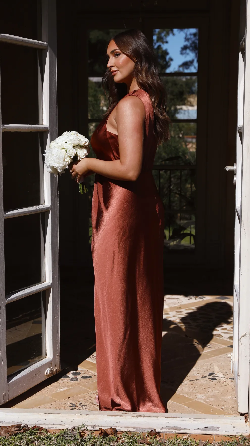 Lucia Maxi Dress - Rust